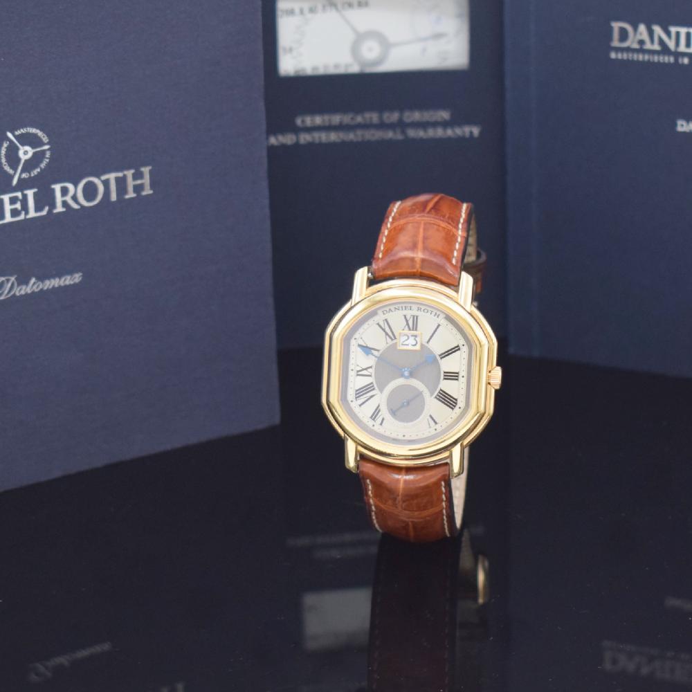 Daniel Roth comparable auction result: daniel roth 18k pink gold gents wristwatch