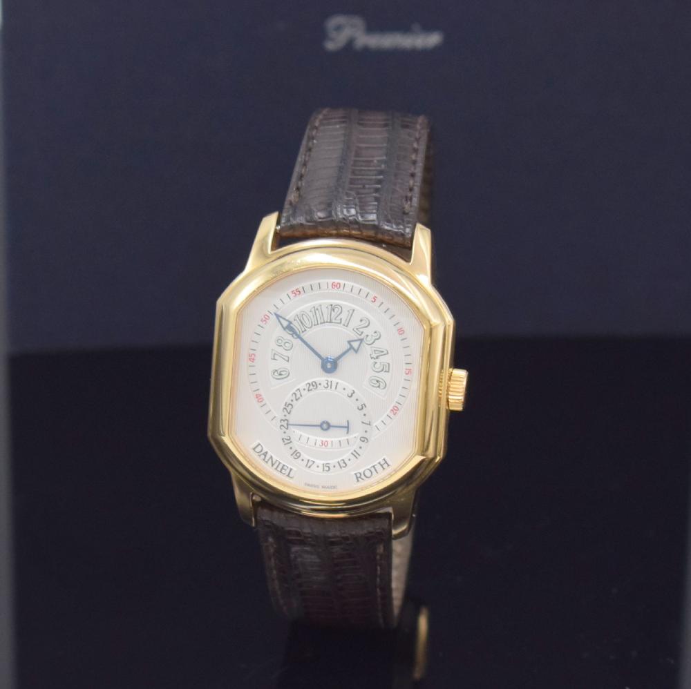 Daniel Roth comparable auction result: daniel roth 18k pink gold gents wristwatch