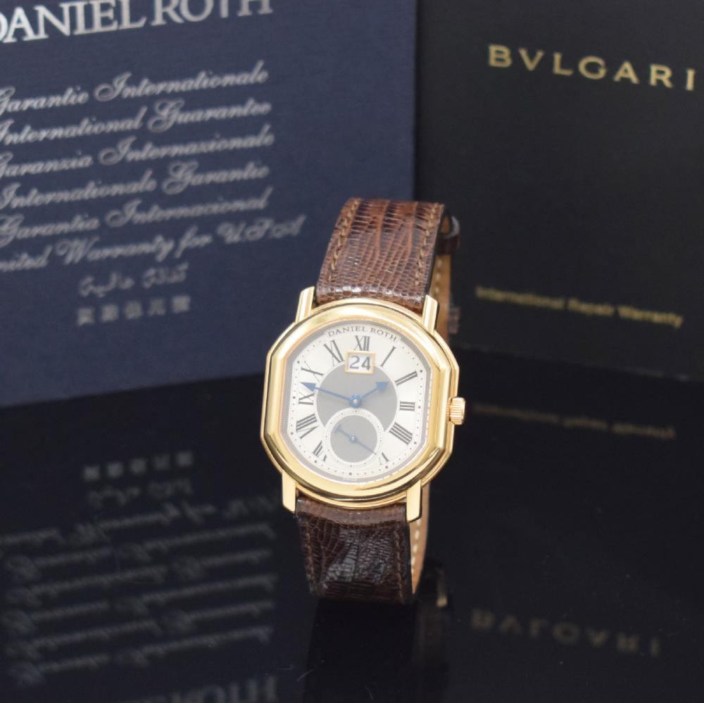 Daniel Roth comparable auction result: daniel roth 18k pink gold gents wristwatch