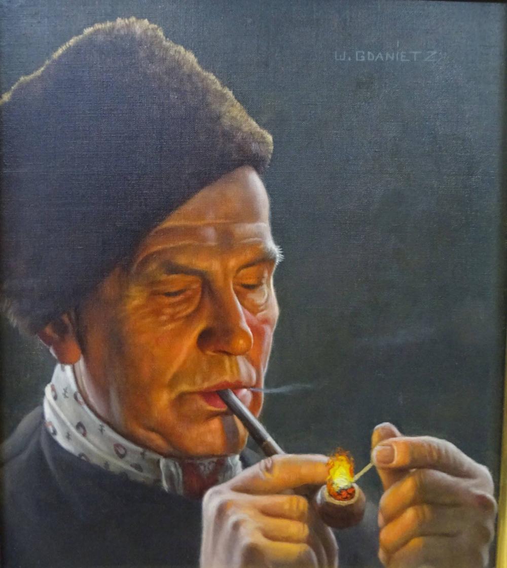 Wilhelm Gdanietz comparable auction result: wilhelm gdanietz 1893 1969 portrait eines pfeifenrauchers