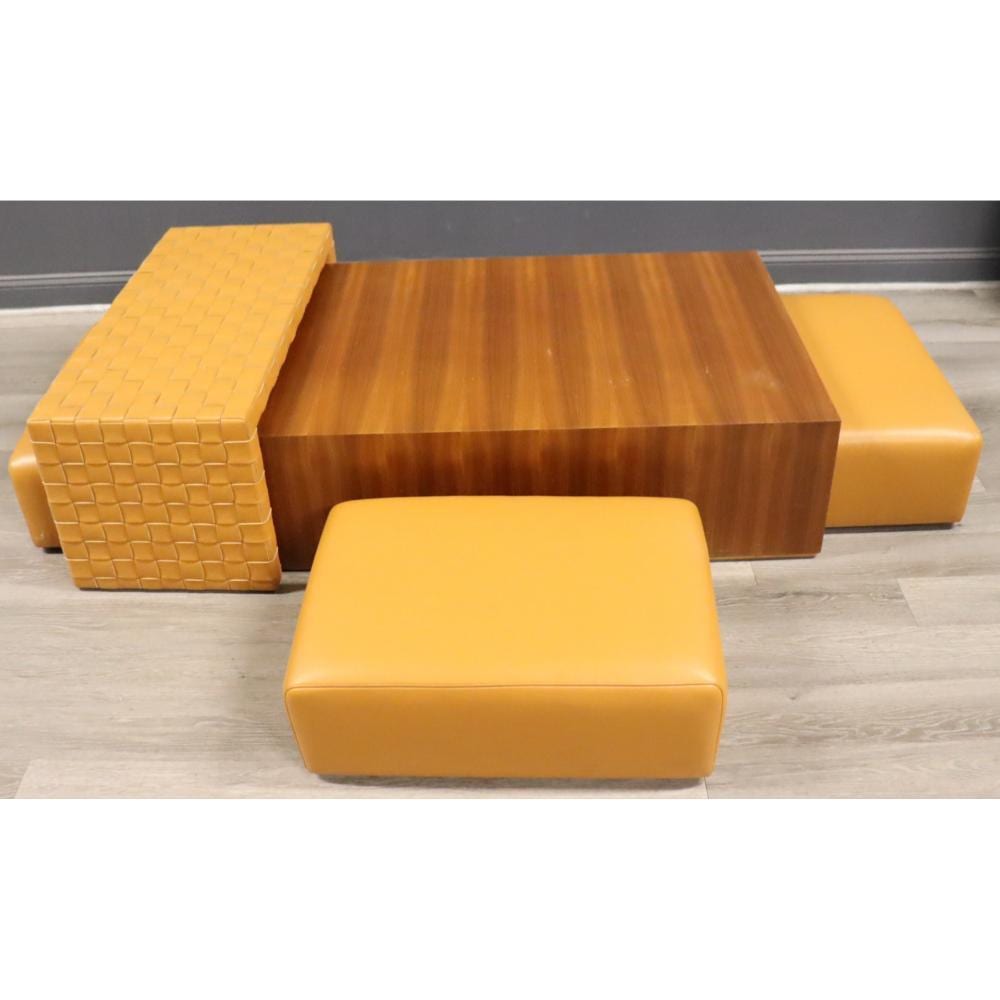 Matteo Grassi comparable auction result: matteo grassi 5 piece leather wood combo