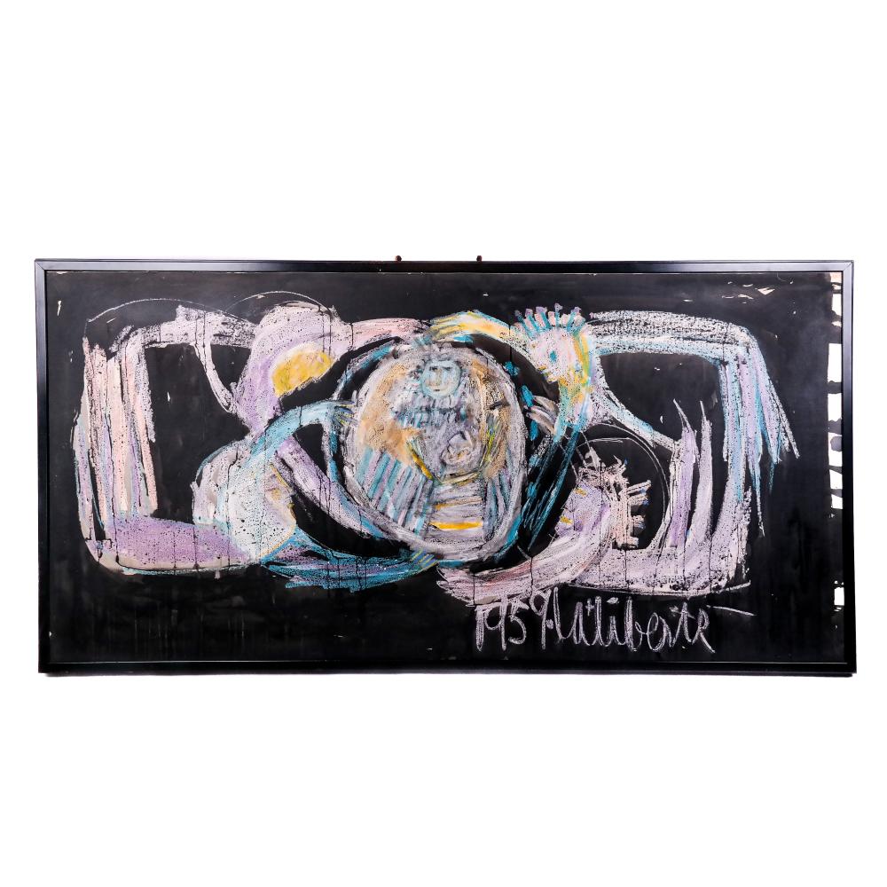 Norman LALIBERTE: Figural Abstract - Painting sold by Roland Auctions NY, lot 682 — auction record photograph