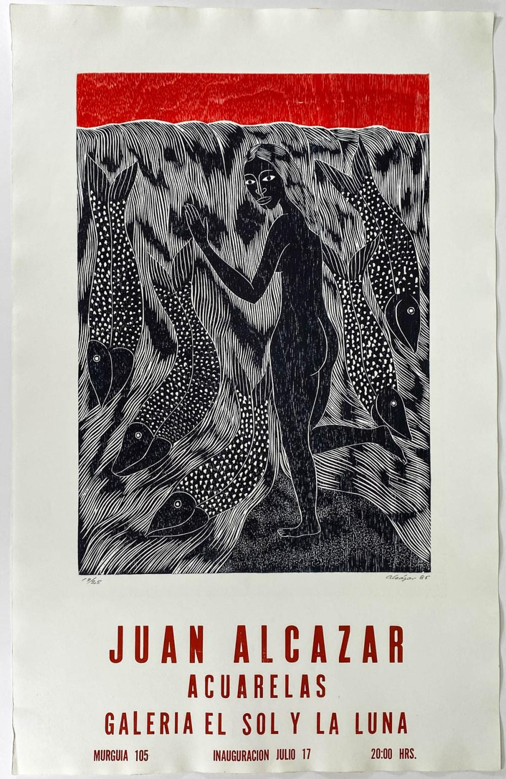Juan Alcazar comparable auction result: juan alcazar s n exhibition poster