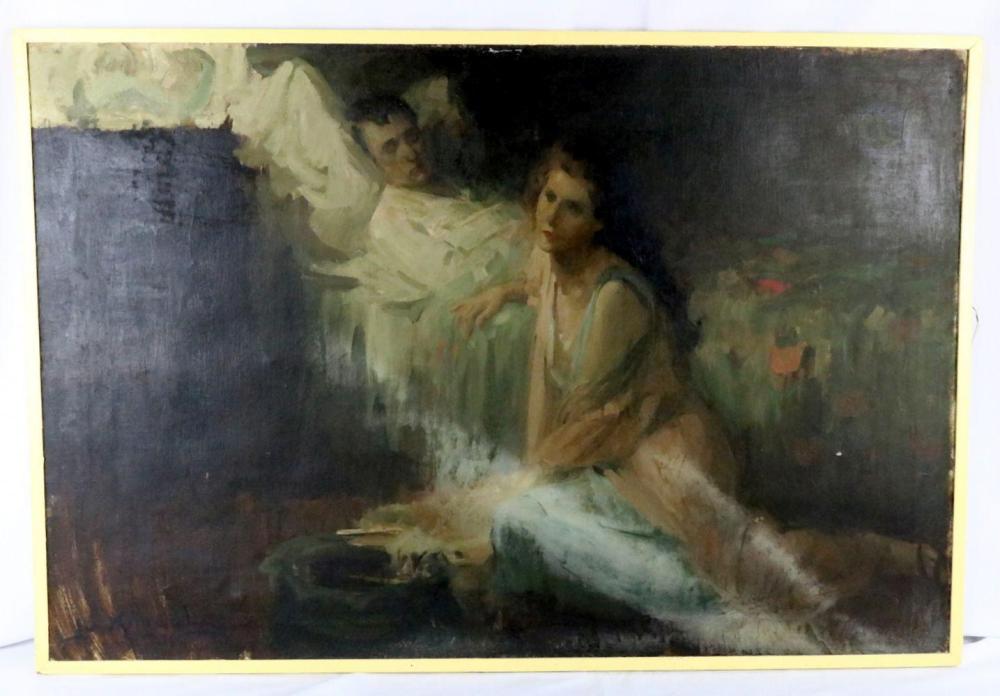 Lu Kimmel comparable auction result: lu kimmel american 1905 1973 oil painting on canvas