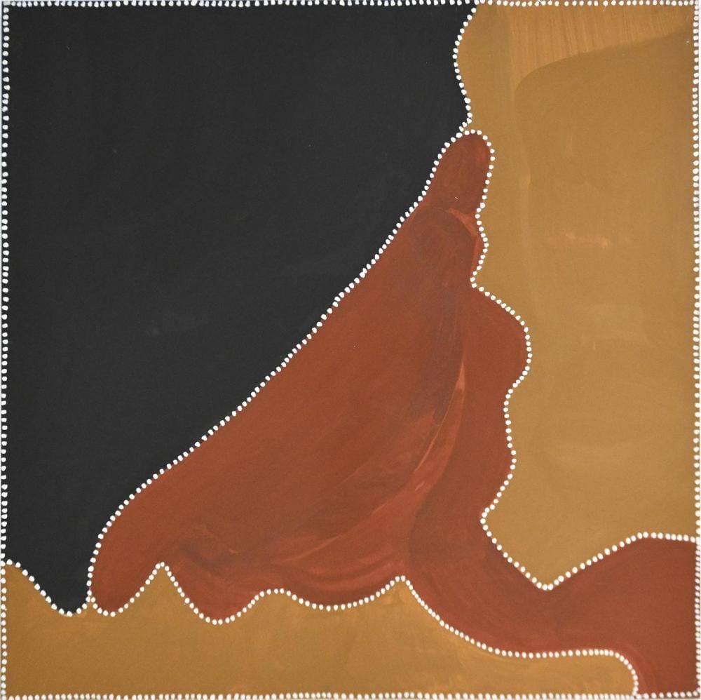 Churchill Cann comparable auction result: churchill cann abedeen 1998 natural earth pigments with synthetic polymer paint on board inscribed verso with artist s name titl