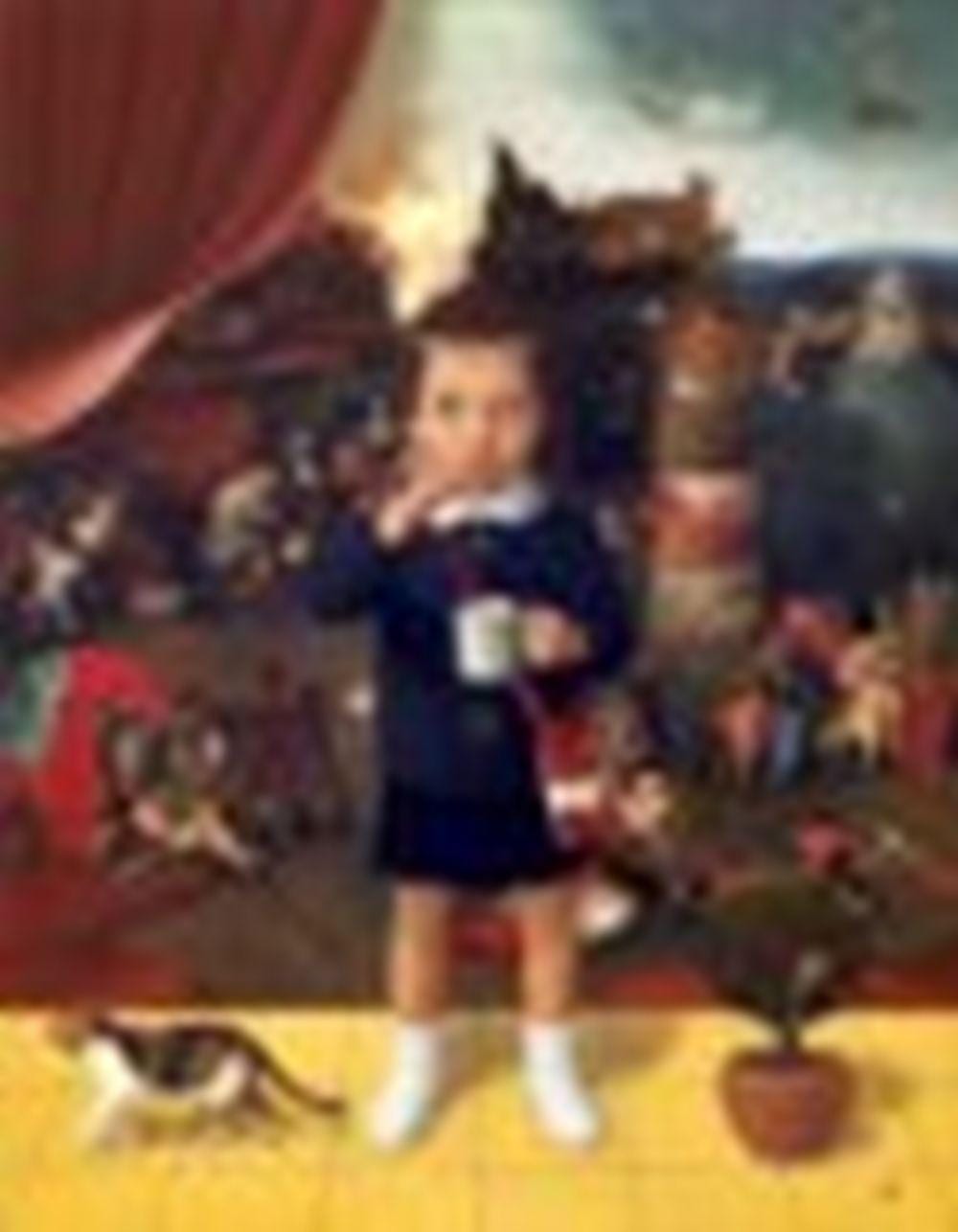 Mitsuru Watanabe comparable auction result: mitsuru watanabe b 1953 brushing teeth in the morning oil on canvas moun