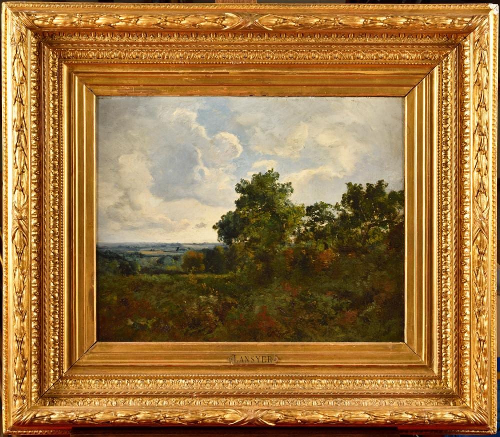 emmanuel lansyer 1835 1893 paysage probablement les plaines de chanfroy · Osenat · 2024-04-07 Emmanuel Lansyer comparable auction result: emmanuel lansyer 1835 1893 paysage probablement les plaines de chanfroy