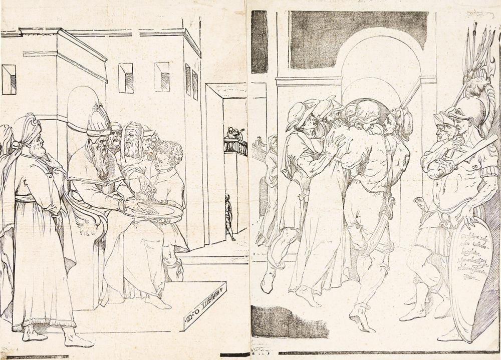 Andrea Andreani comparable auction result: andrea andreani after giambologna pilate washing his hands