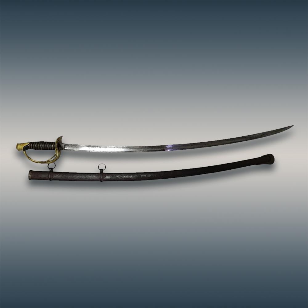 Civil War Era Sword Made By Ames Mfg CHICOPEE MASS "US G. K. C. 1864 sold by RB Fine Arts, lot 15 — auction record photograph