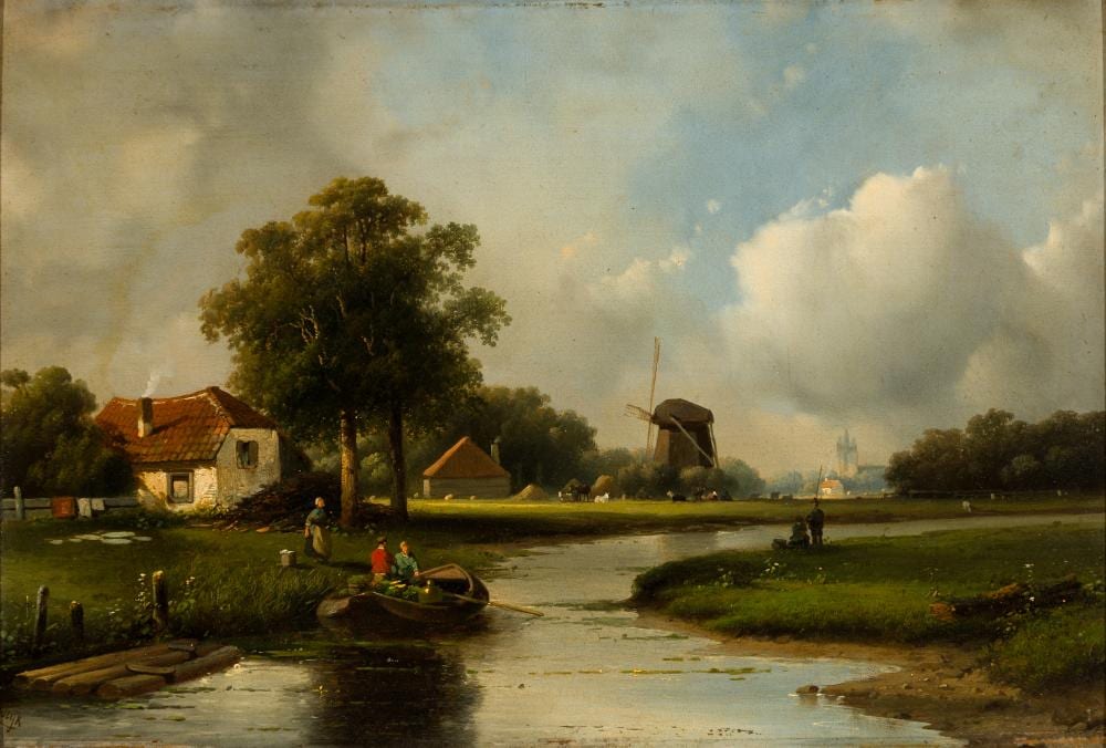 Jacobus Adrianus Vrolijk comparable auction result: adrianus jacobus vrolijk dutch 1834 1862 country scene oil on panel framed