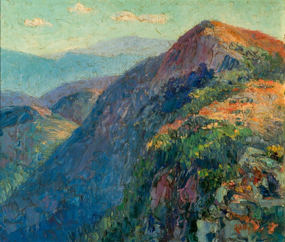 Francis Orville Libby comparable auction result: francis orville libby am 1883 1961 mt mansfield evening oil on canvas framed