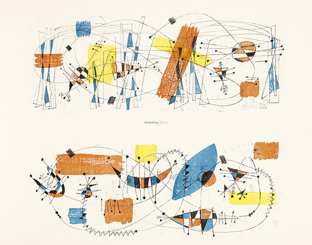 Herbert (1924) Kaufmann comparable auction result: herbert kaufmann abstrakte kompostionen