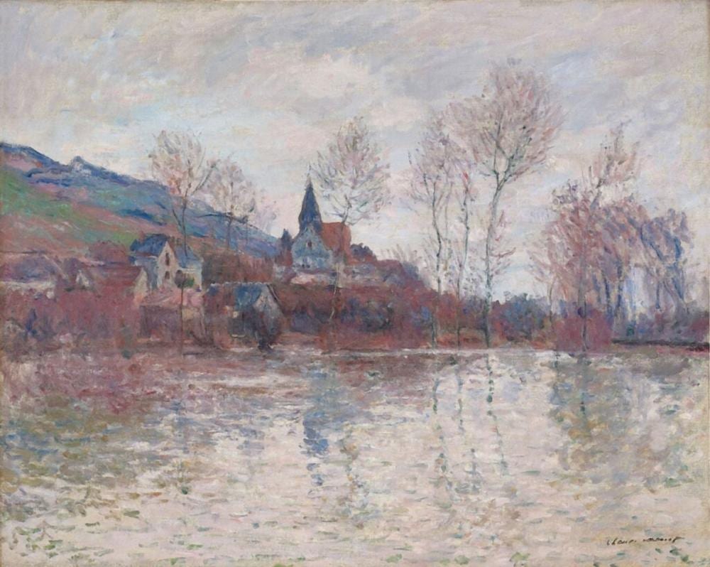Claude Monet 克勞德・莫內 | Inondation à Giverny 吉維尼的湖水 comparable sale