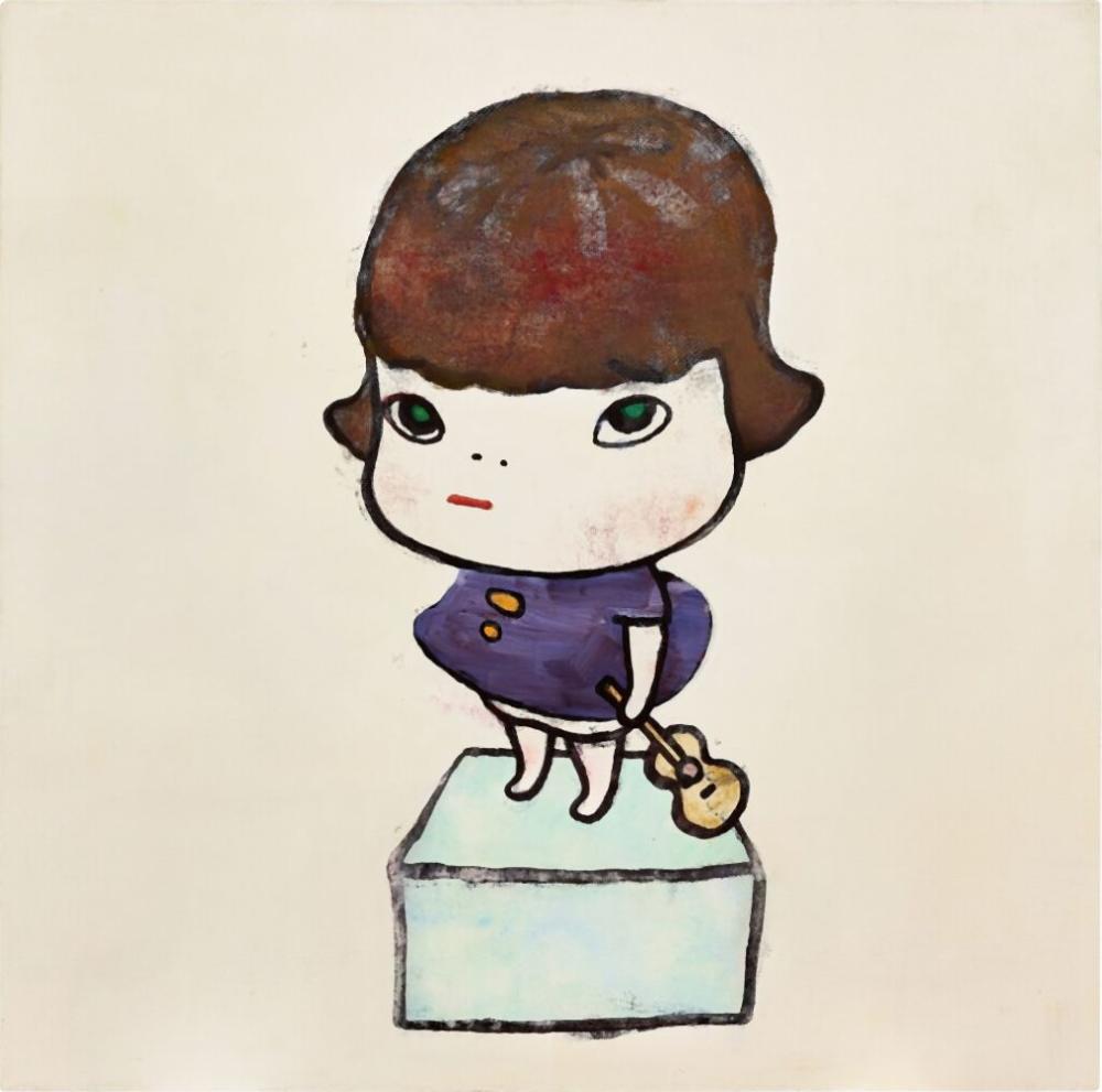 Yoshitomo Nara 奈良美智 | Guitar Girl on the Ice 冰上的吉他女孩 comparable sale