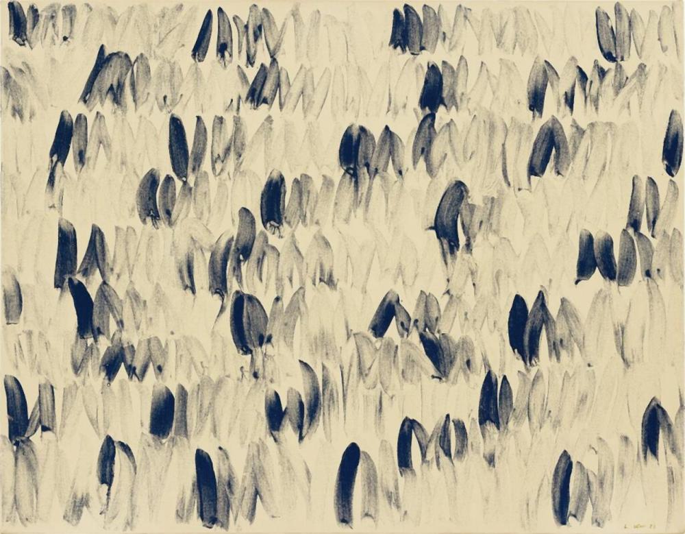 Lee Ufan 李禹煥 | East Winds No. 839031 東風 No. 839031 comparable sale