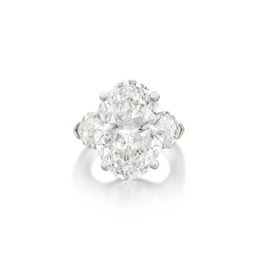 Diamond Ring | 格拉夫 | 10.02克拉 橢圓形 D色 完美無瑕 Type IIa 鑽石 戒指 comparable sale