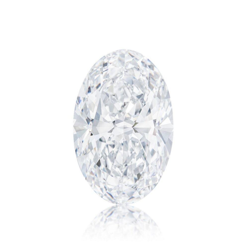 Fortune Five Unmounted Diamond | 福運之星 55.55克拉 橢圓形 D色 完美無瑕 Type IIa 鑽石 comparable sale