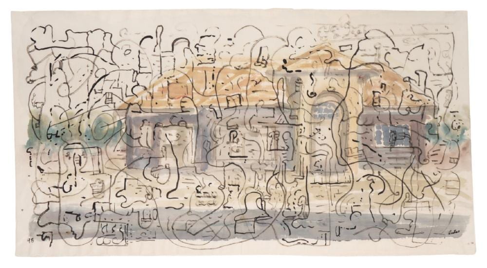 jim lutes american b 1955 untitled house with arch 1998 · Hindman · 2024-04-24 Jim Lutes comparable auction result: jim lutes american b 1955 untitled house with arch 1998
