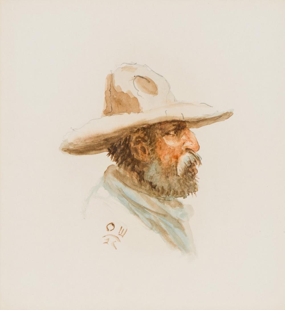 Olaf Wieghorst Old Timer sold by Larsen Art Auction, lot 388 — auction record photograph