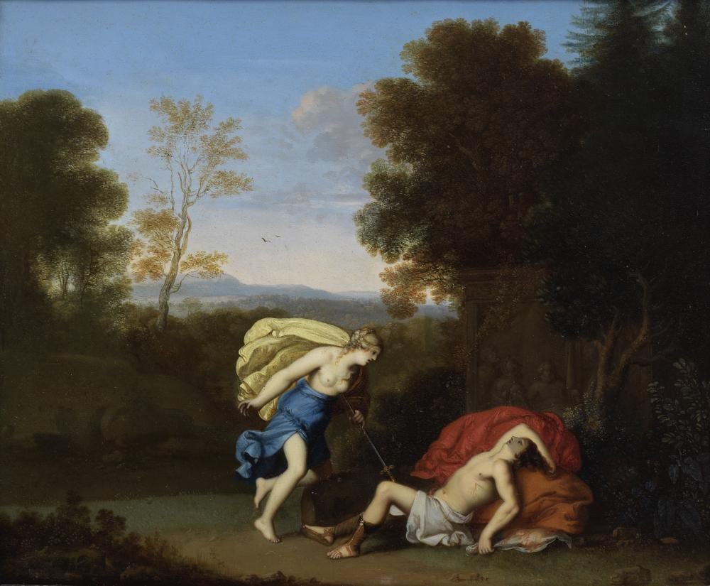 Daniel Vertangen comparable auction result: daniel vertangen the hague circa 1598 circa 1684 amsterdam pyramus and thisbe