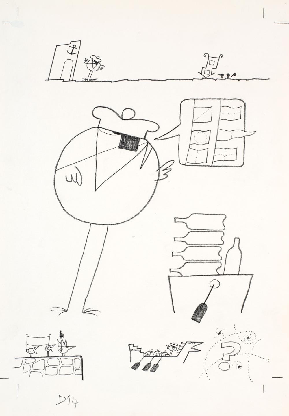 Jacques Rouxel comparable auction result: jacques rouxel 1931 2004 les shadoks