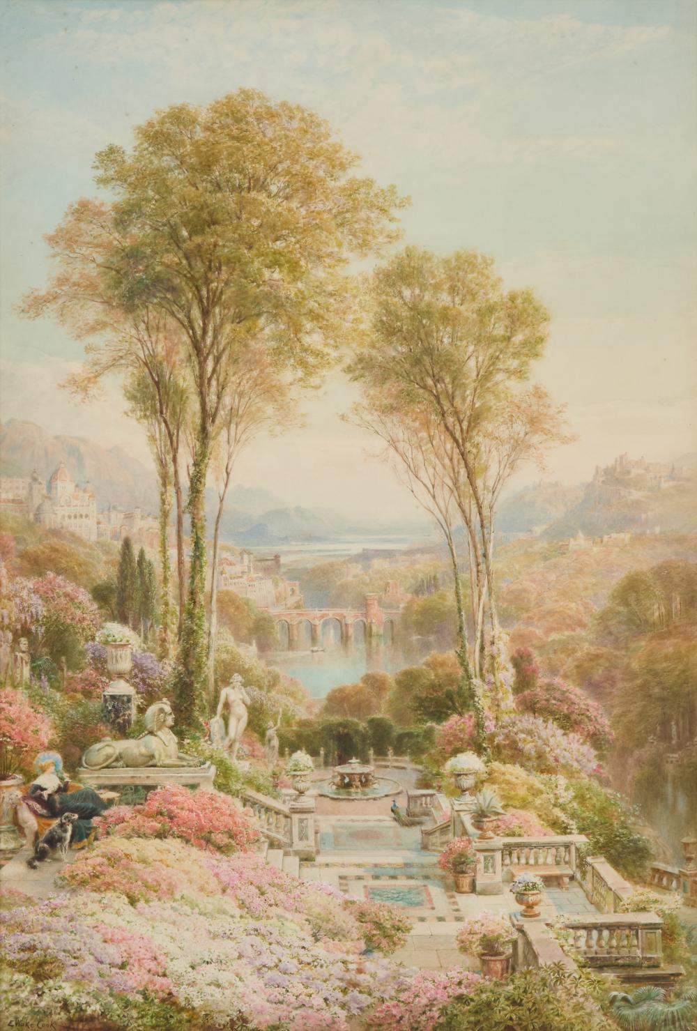 Ebenezer Wake Cook comparable auction result: ebenezer wake cook 1843 1926 an earthly paradise