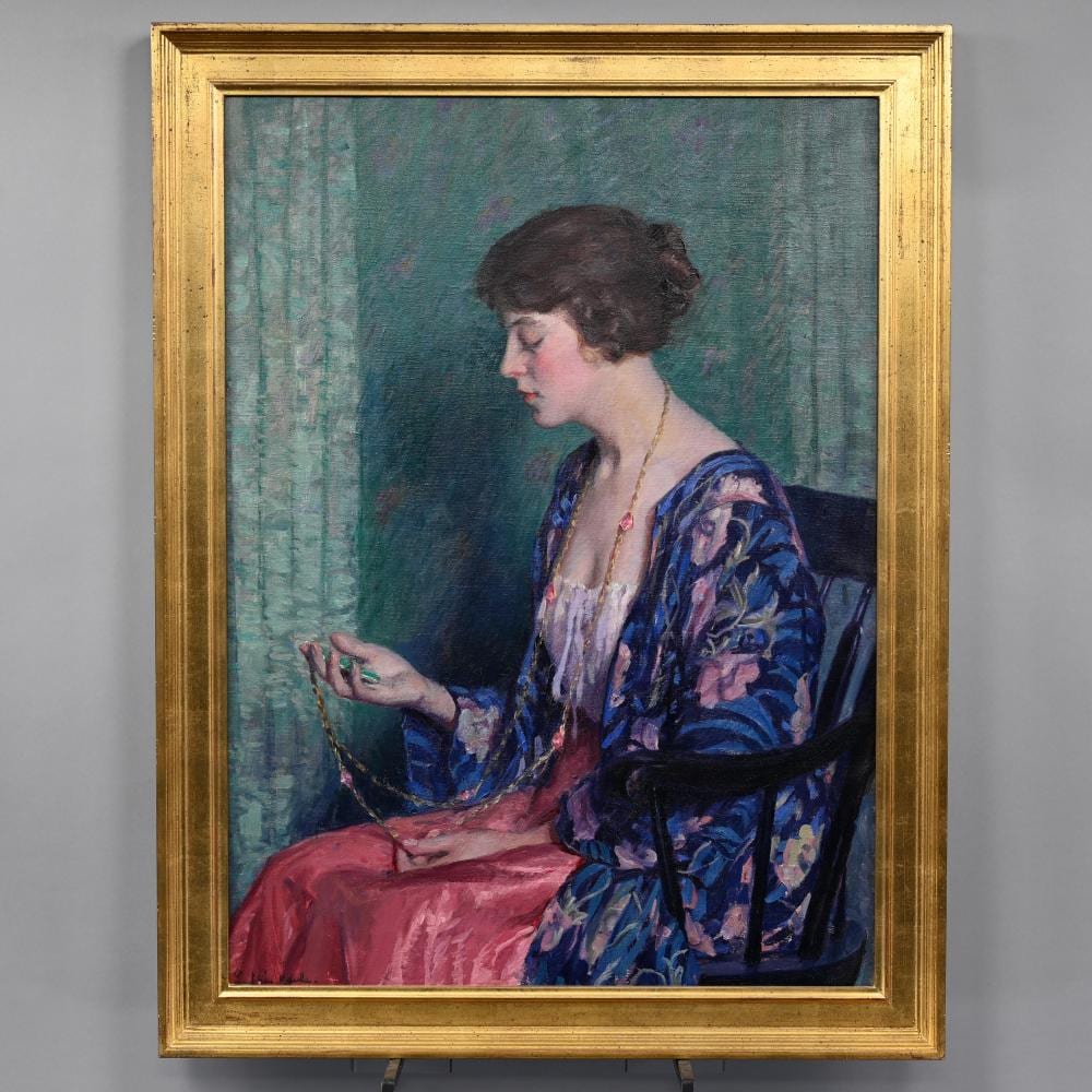 Lee Lufkin Kaula comparable auction result: lee lufkin kaula portrait of a young woman