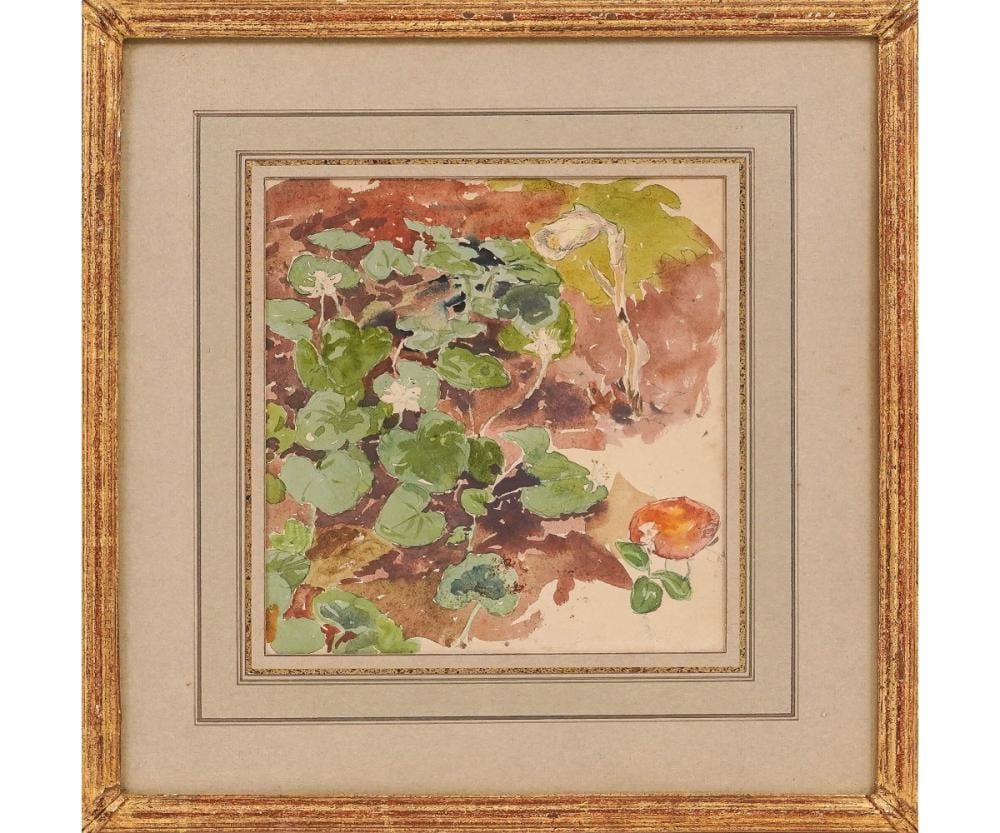 CHARLES NICOLAS SARKA WATERCOLOR sold by Wiederseim Associates, Inc., lot 13 — auction record photograph