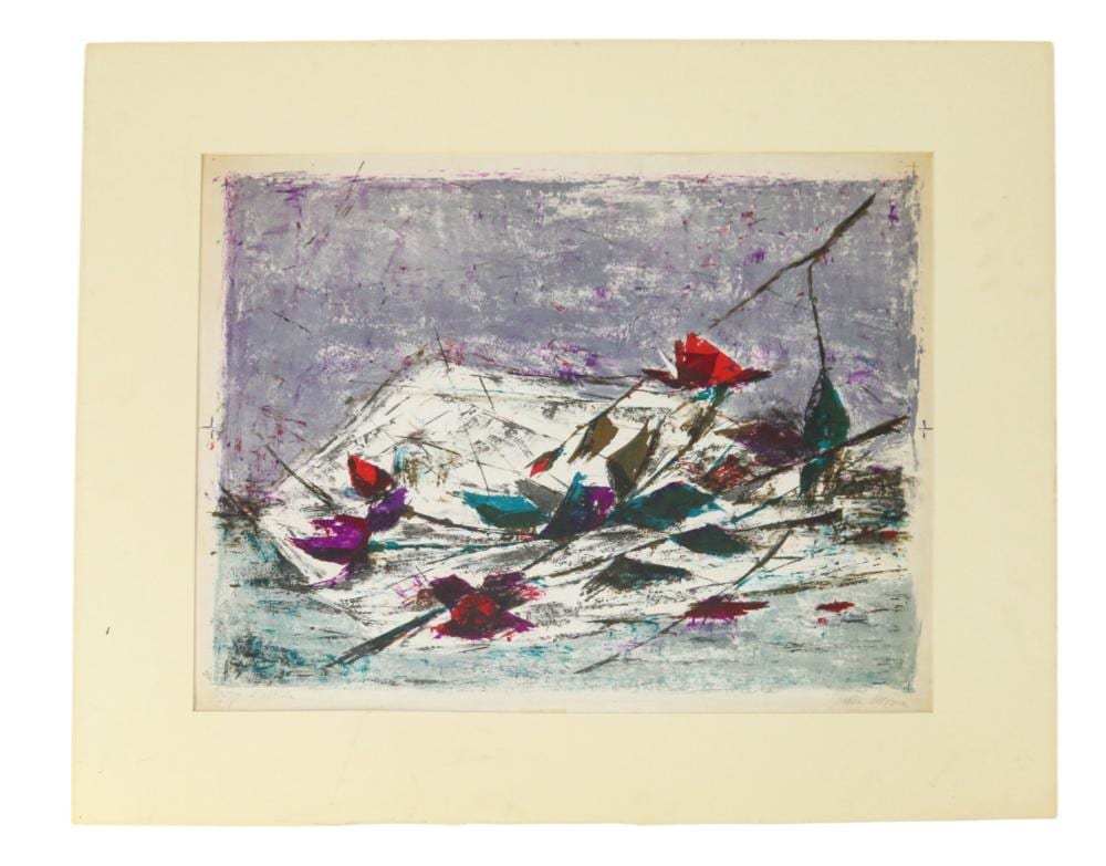 Ivan Mosca comparable auction result: ivan mosca signed abstract lithograph