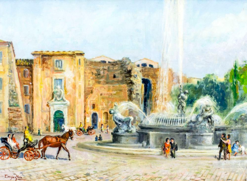 Enrique Marin comparable auction result: enrique marin spain 1876 1975 oil painting
