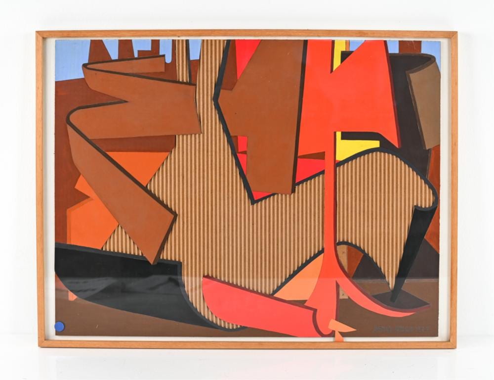 Jasha Green comparable auction result: jasha green 1923 2006 abstract mixed media