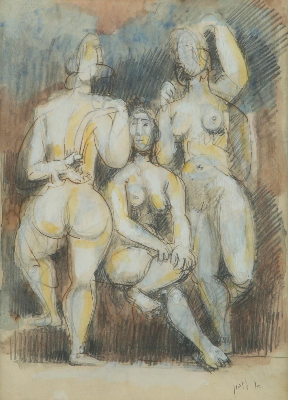 Arieh Lubin comparable auction result: arie lubin 1897 1980