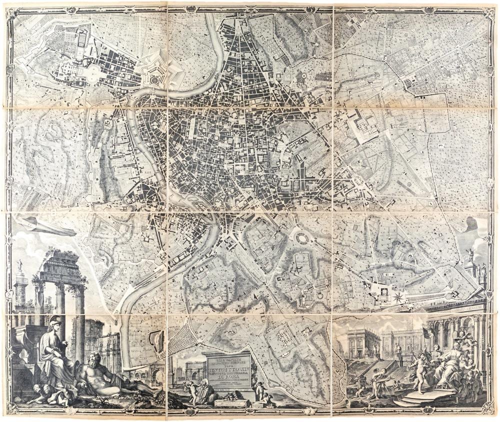 giambattista nolli stefano pozzi new topography of rome · Casa d'aste ARCADIA · 2024-04-16 Giovanni Battista Nolli comparable auction result: giambattista nolli stefano pozzi new topography of rome