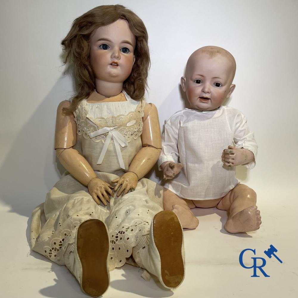 Auction comp thumbnail for Toys: antique dolls: a lot of 2 antique dolls with porcelain heads. (CR Art Auctions, Lot 257)