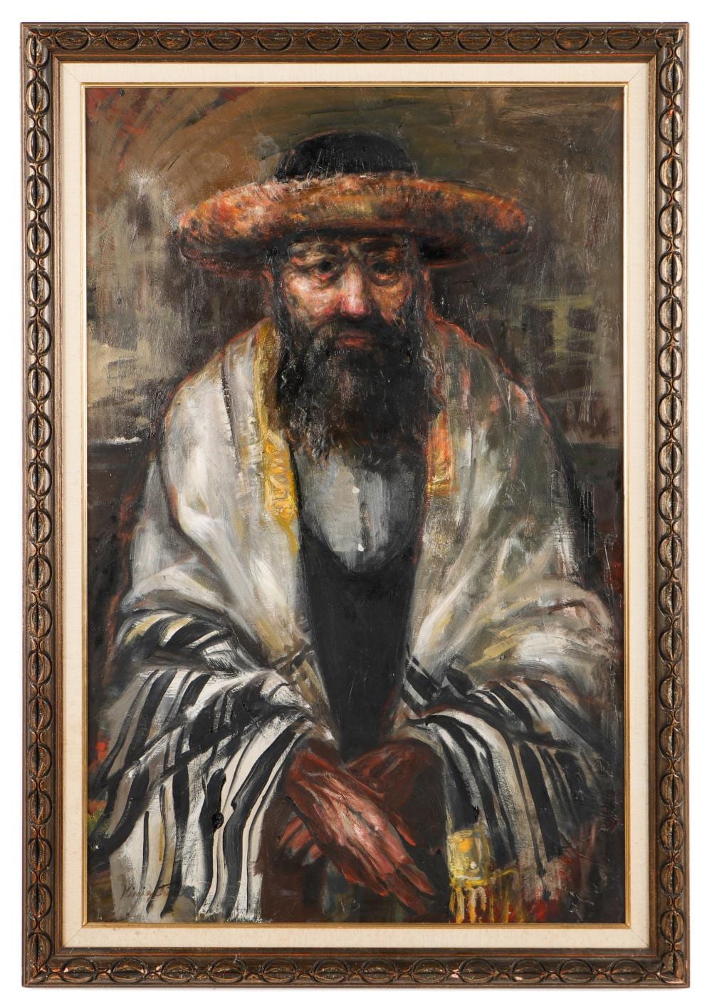 Jonah Kinigstein comparable auction result: jonah kinigstein american b 1923 simchat torah