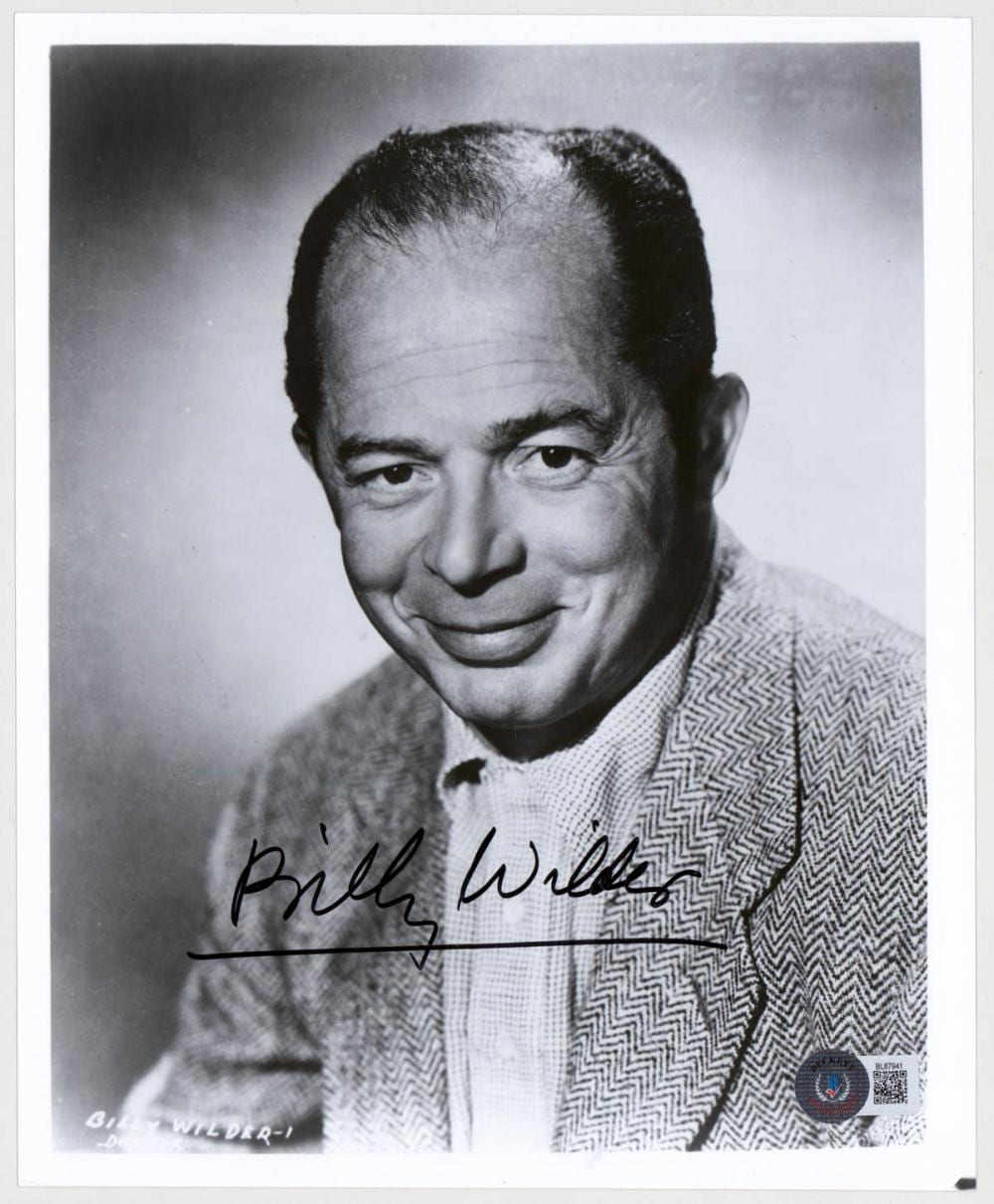 Billy Wilder comparable auction result: 6 oscars billy wilder 8x10 photo signed bas coa