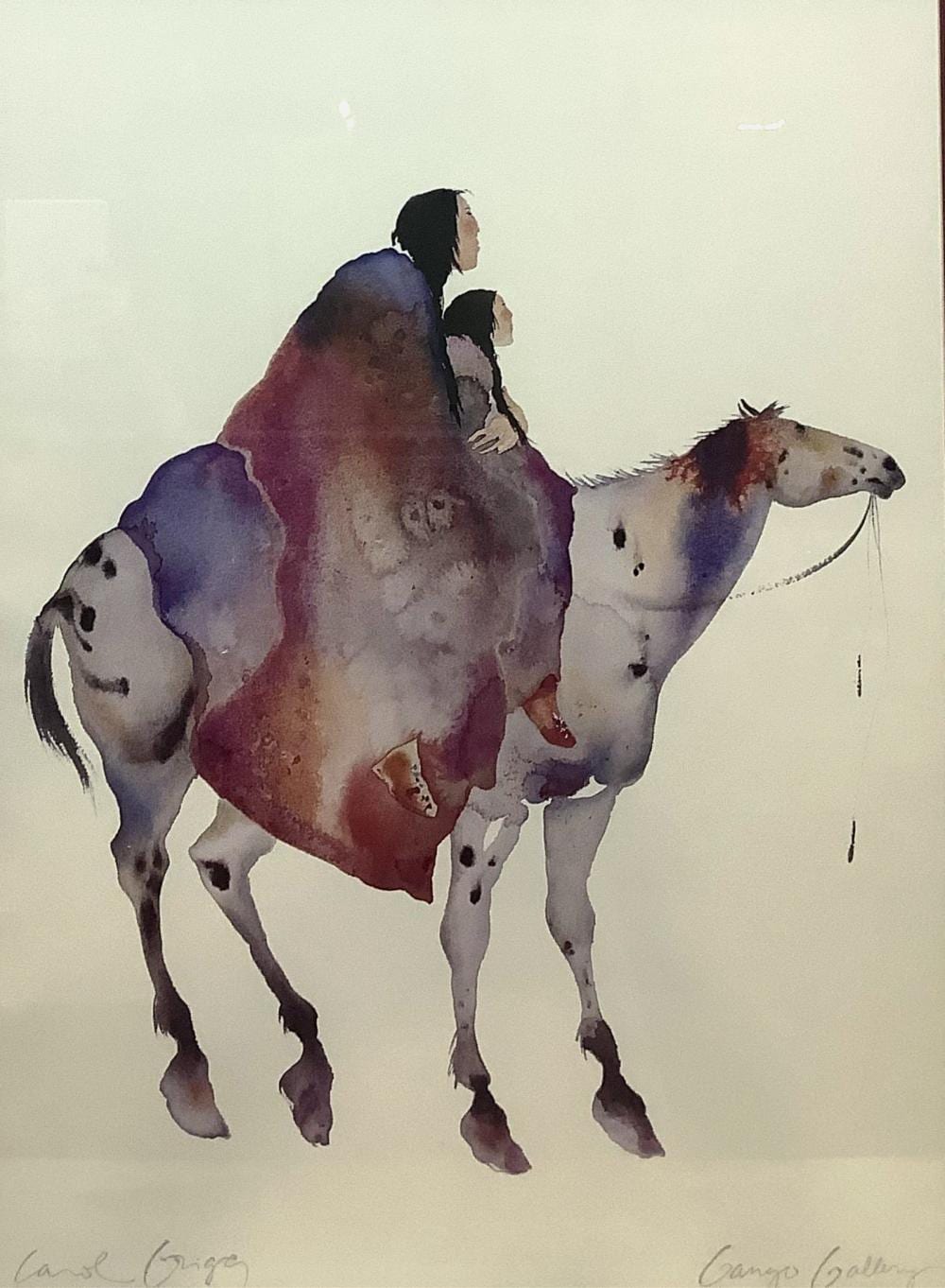 Carol Griggs comparable auction result: carol griggs lost tribes framed print