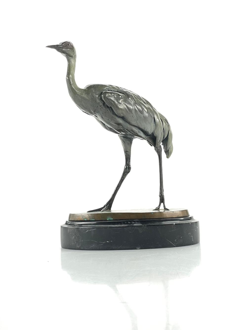 Chester Comstock comparable auction result: chester comstock greater sandhill crane bronze sculpture