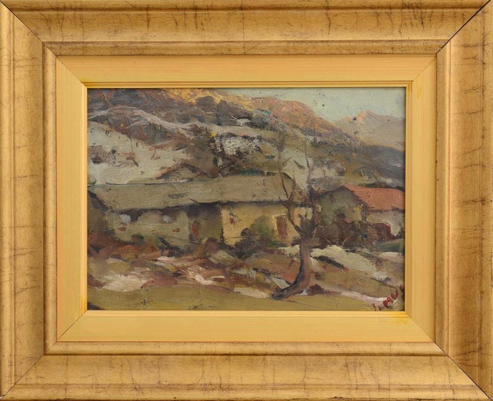 Italo Mus comparable auction result: italo mus veduta agreste 1944