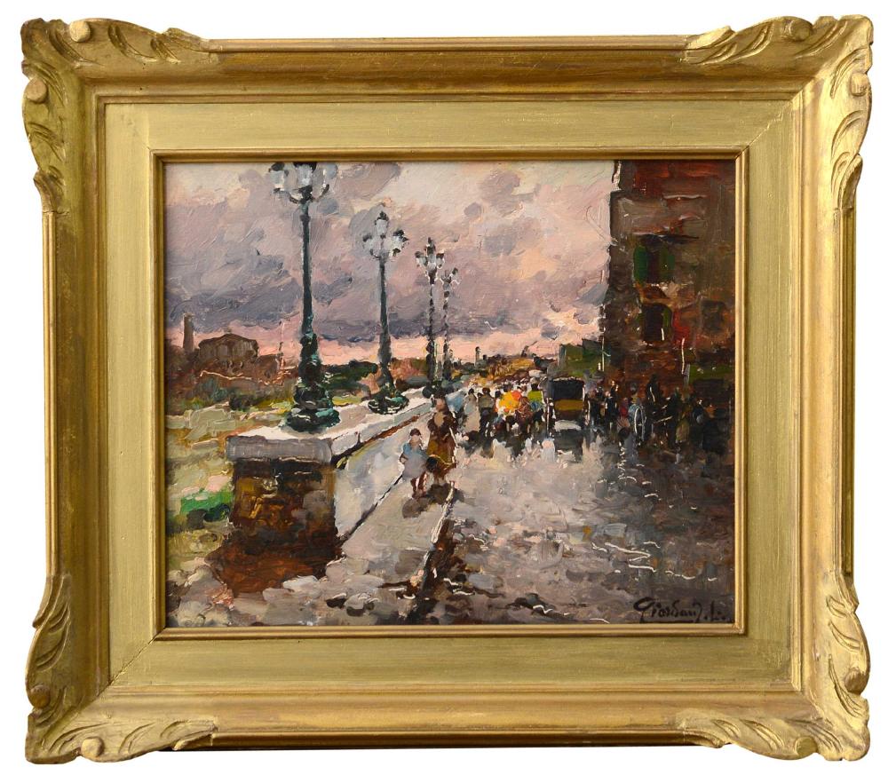 Felice (1880) Giordano comparable auction result: felice giordano giornata grigia