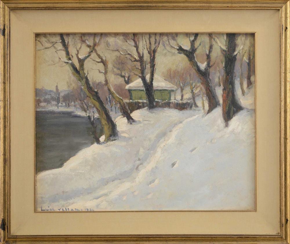 Felice Vellan comparable auction result: felice vellan rive del po 1944