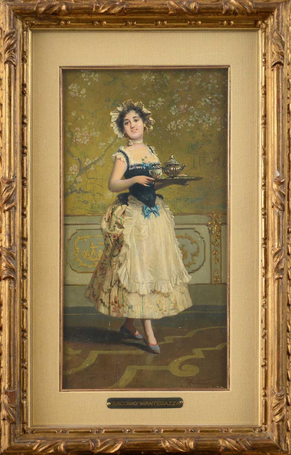 Giacomo Mantegazza comparable auction result: giacomo mantegazza colazione a corte