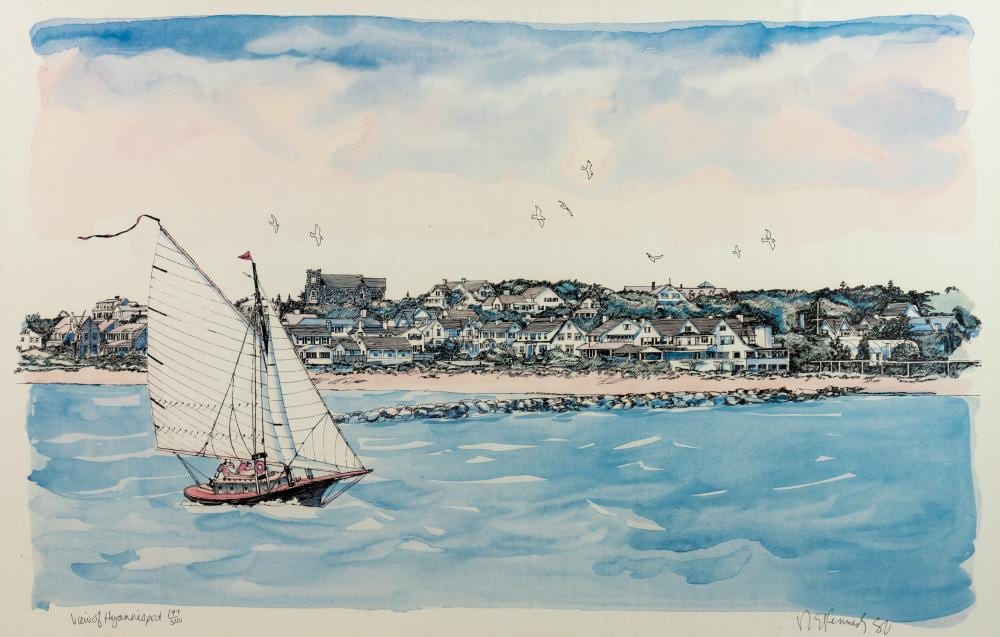 robert kennedy a view of hyannis port lithograph · Atlanta Auction Gallery, ltd · 2024-04-27 Robert Kennedy comparable auction result: robert kennedy a view of hyannis port lithograph