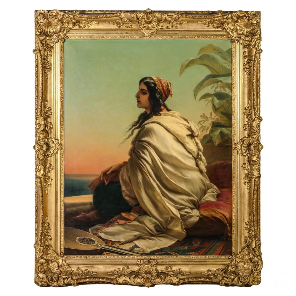 Albert Gräfle comparable auction result: albert graefle 19c portrait painting sotheby s tag