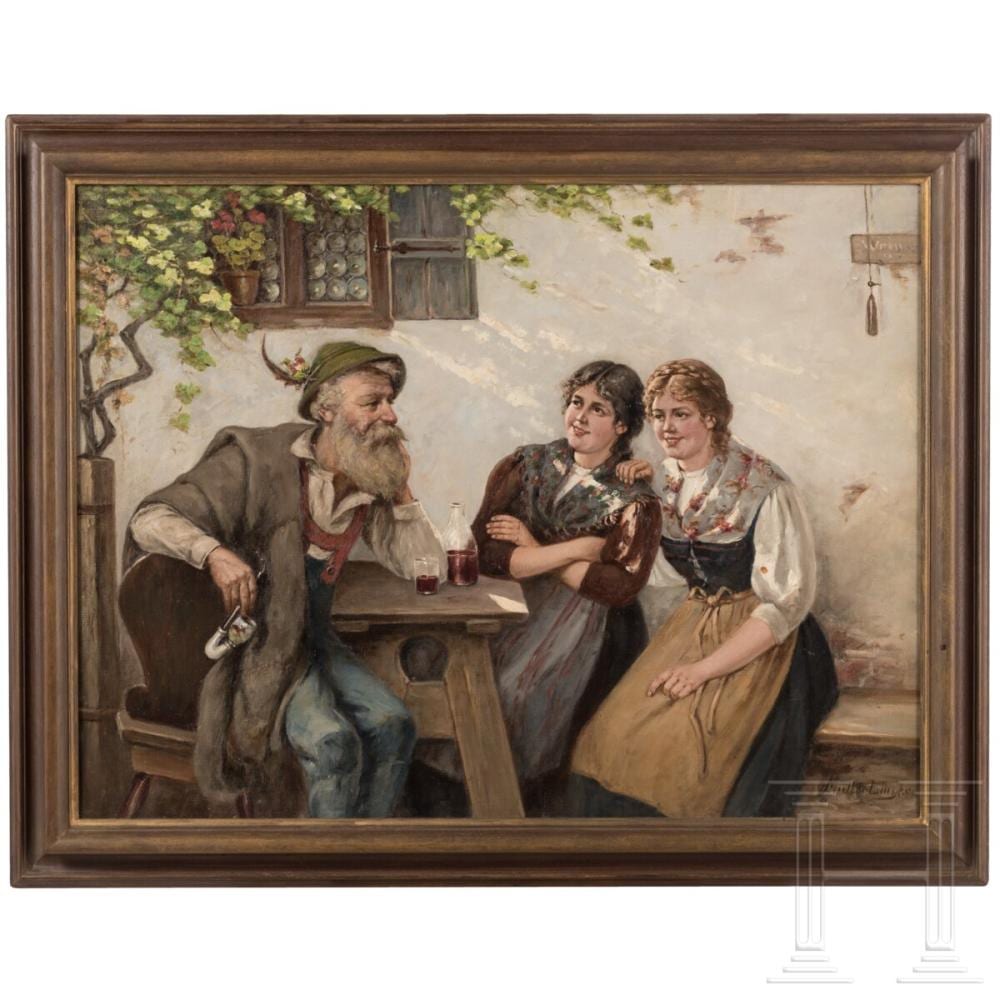 Albert Müller-Lingke comparable auction result: albert m ller lingke after work german 19th early 20th century