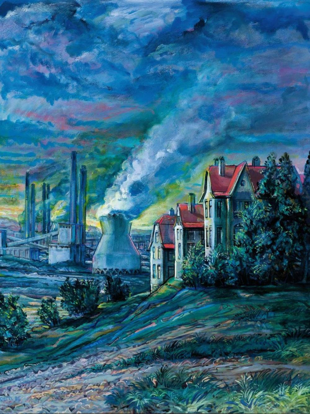 Helmut Goettl comparable auction result: helmut goettl 1934 decin 2011 industrial landscape