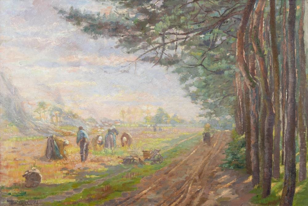 Emile Charlet comparable auction result: emile charlet 1851 1910 oil on canvas sunny field signed