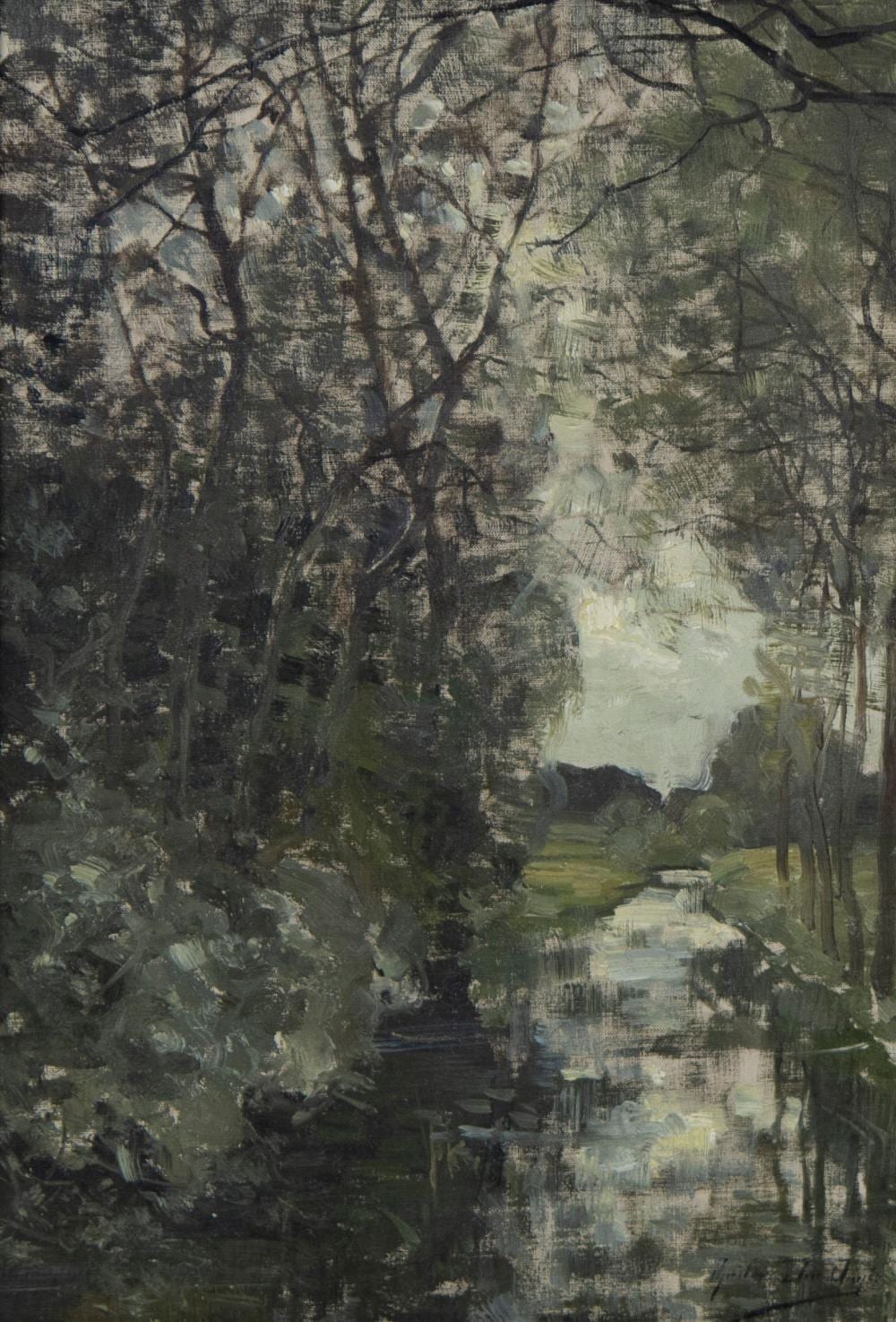 Gustave den Duyts comparable auction result: gustave den duyts 1850 1897 oil on canvas forest view with stream signed