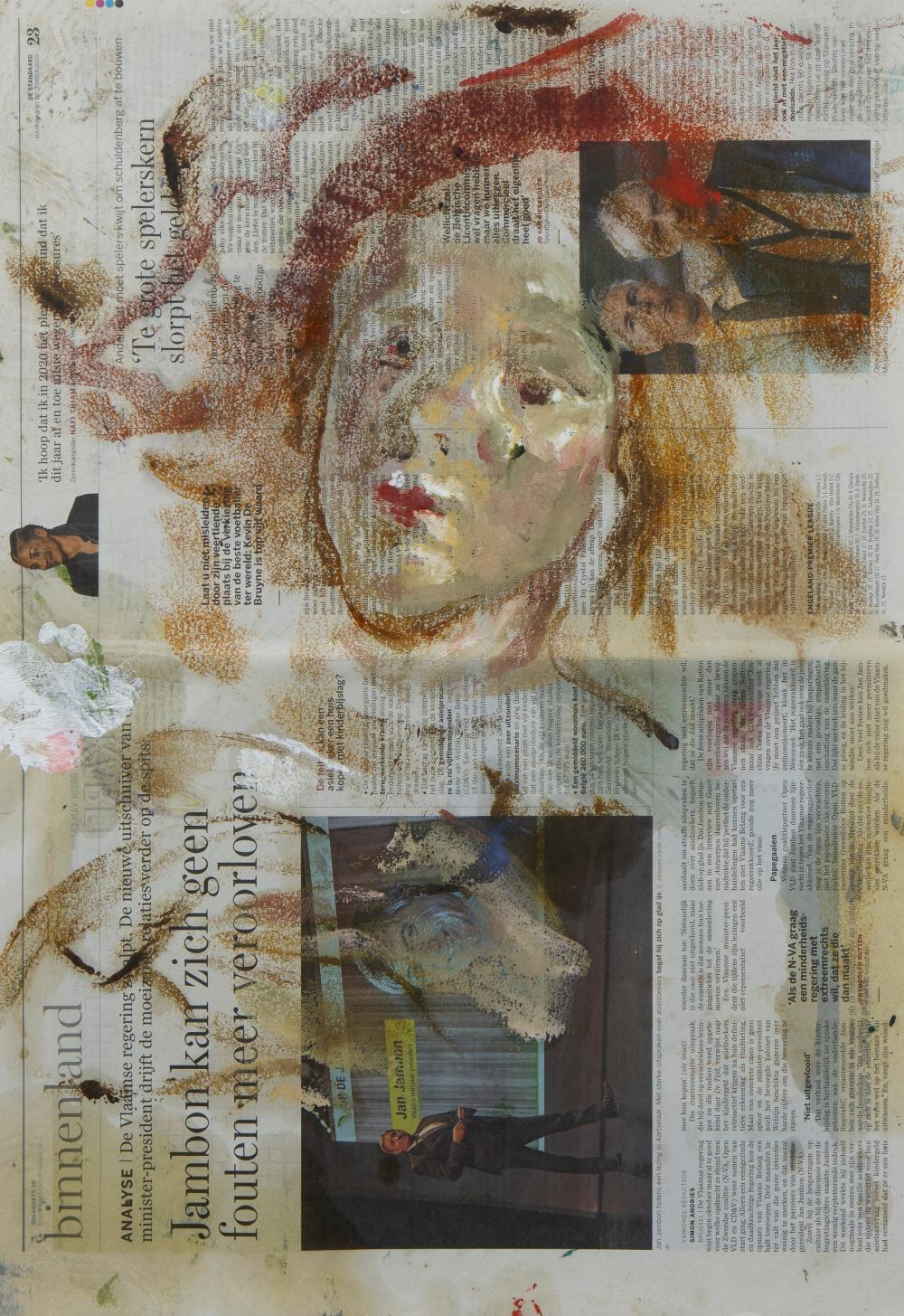 Matthieu Ronsse comparable auction result: matthieu ronsse 1981 mixed media clever judge signed and dated 2020