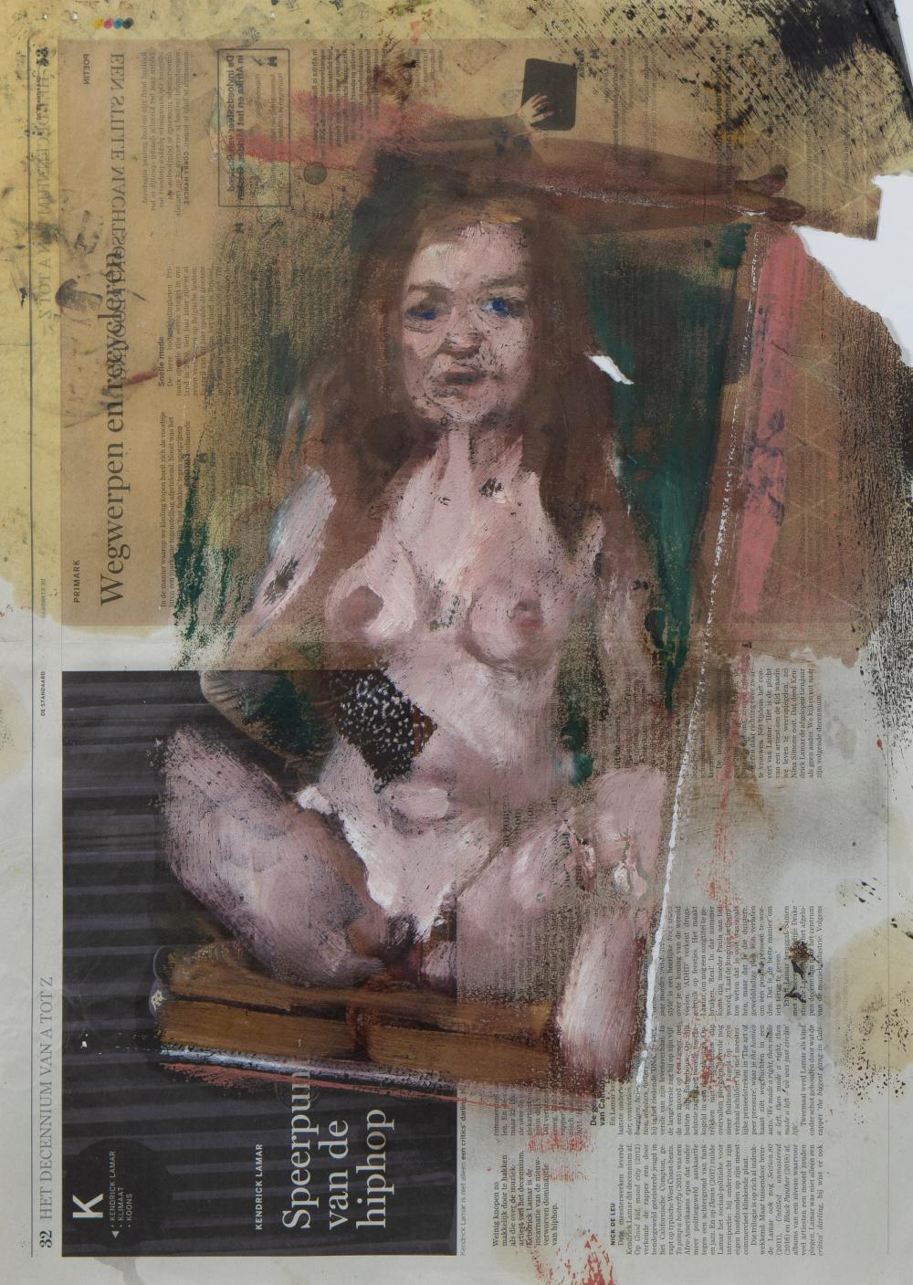 Matthieu Ronsse comparable auction result: matthieu ronsse 1981 mixed media better than horses signed and dated 2020